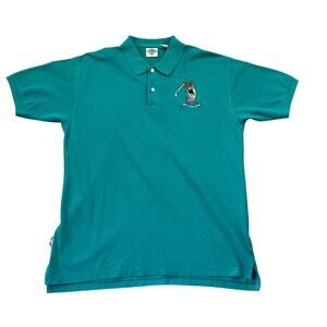 Vintage Taz Golf Polo 90s Acme Clothing Tazmanian Devil Looney Tunes Men's Large